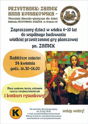 Przystanek Zamek - warsztaty literacko-plastyczne dla dzieci