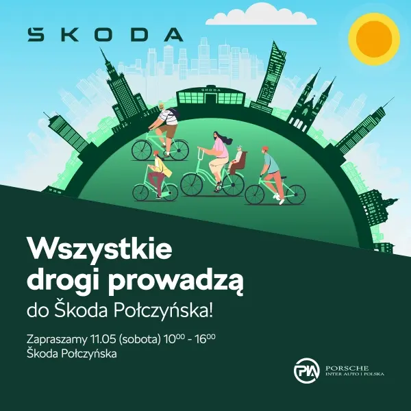 Rowerem po mieście, samochodem po kraju | Skoda Połczyńska